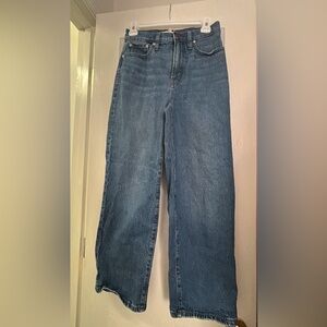 Madewell The Perfect Vintage wide-leg crop jean - size 25